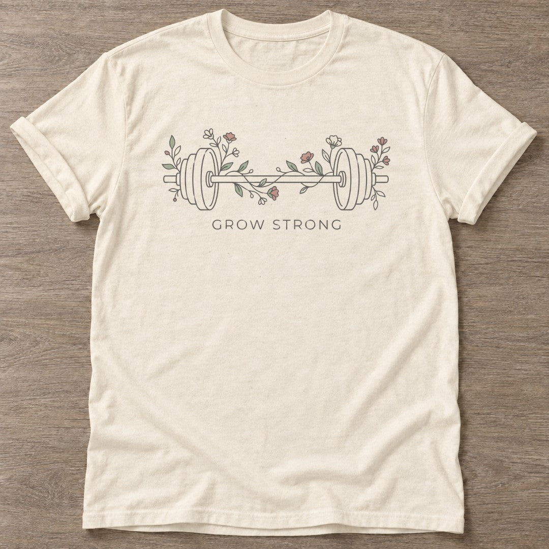 Natural Roots Rise T-shirt — growth mindset design, for women building a habit