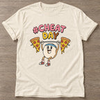 Natural Pizza Lift T-shirt — funny gym slogan, for women who train and laugh about it