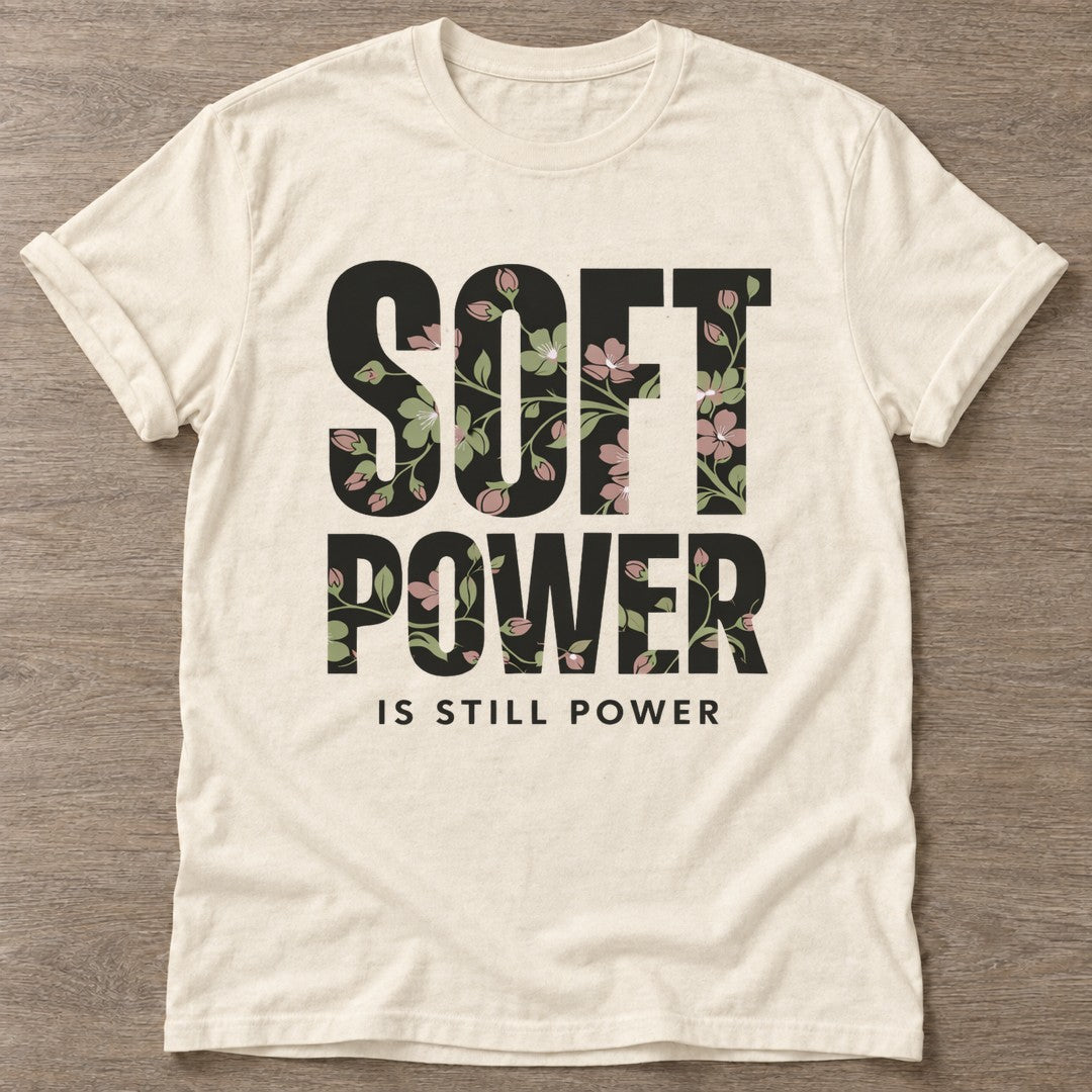 Natural Still Power T-shirt — rest and recovery design, for women who train
