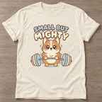 Natural Mighty Corgi T-shirt — funny gym slogan, for women who train and laugh about it