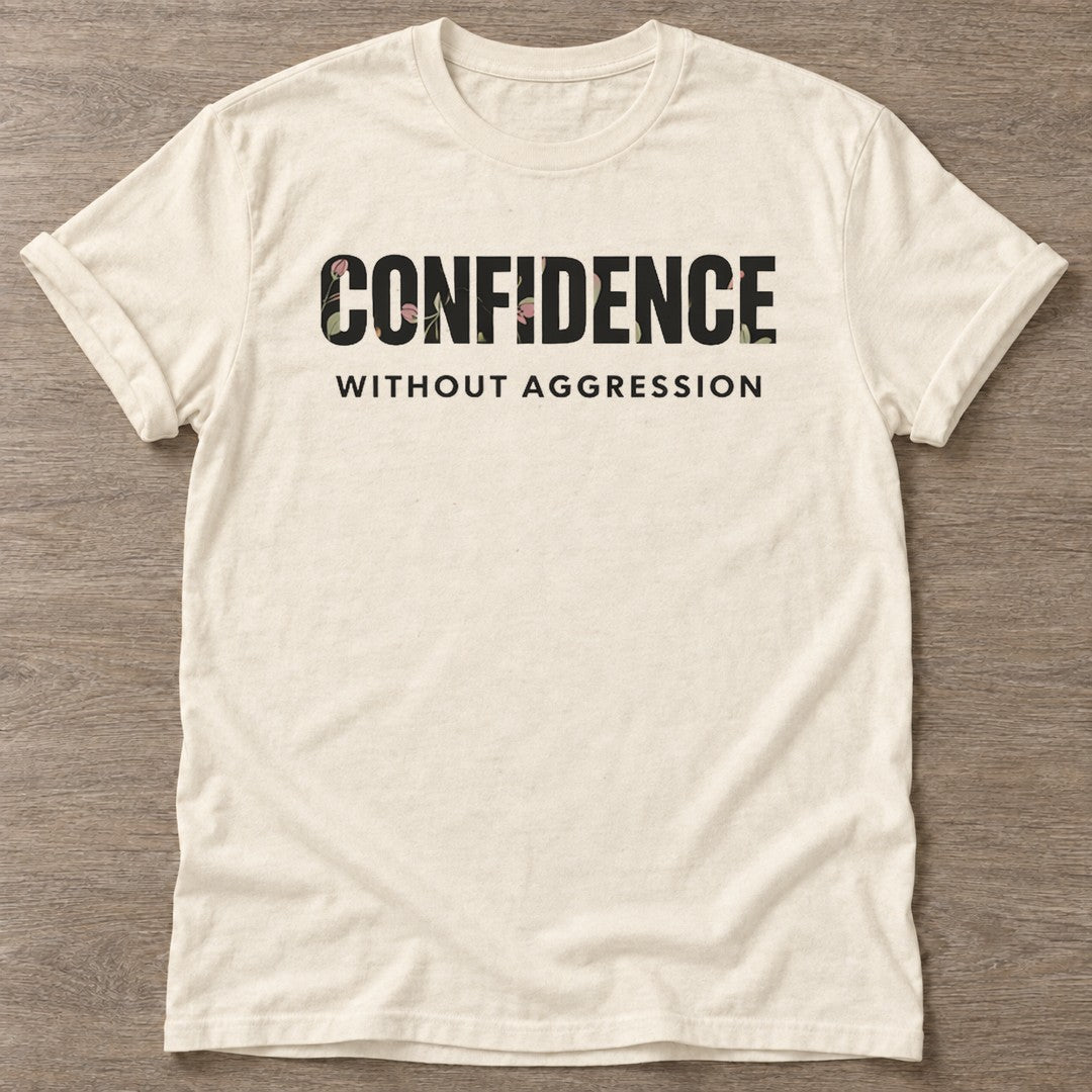Natural Grace Over Force T-shirt — rest and recovery design, for women who train