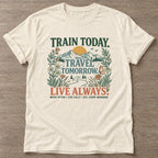 Natural Every Morning Matters T-shirt — motivational slogan design, for women who train