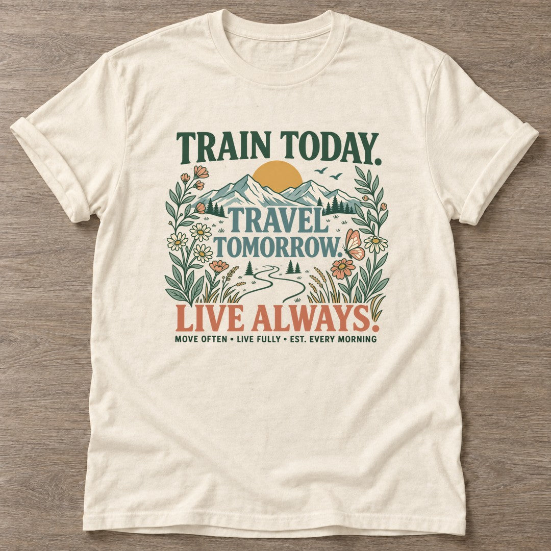 Natural Every Morning Matters T-shirt — motivational slogan design, for women who train