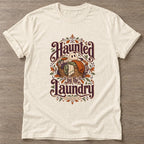 Natural Laundry Ghost T-shirt — funny gym slogan, for women who train and laugh about it