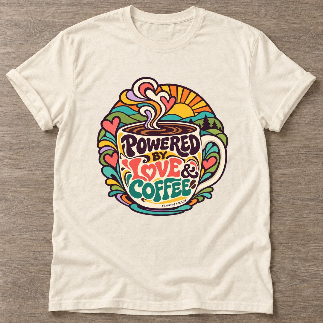 Natural Coffee Fuel T-shirt — funny gym slogan, for women who train and laugh about it