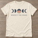 Natural Moon Lotus T-shirt — rest and recovery design, for women who train