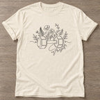 Natural Strength Blooms T-shirt — floral strength design, for women who train