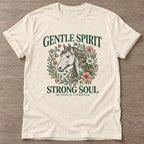 Natural Softness Is Strength T-shirt — rest and recovery design, for women who train