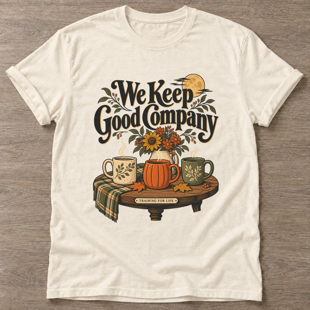 Natural Good Company T-shirt — gym club design, for women who train together