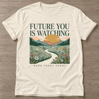 Natural Seize The Moment T-shirt — motivational slogan design, for women who train
