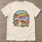 Natural Joy Over Pressure T-shirt — rest and recovery design, for women who train