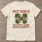 Natural Hot Girls Lift T-shirt — weightlifting design, for women who lift