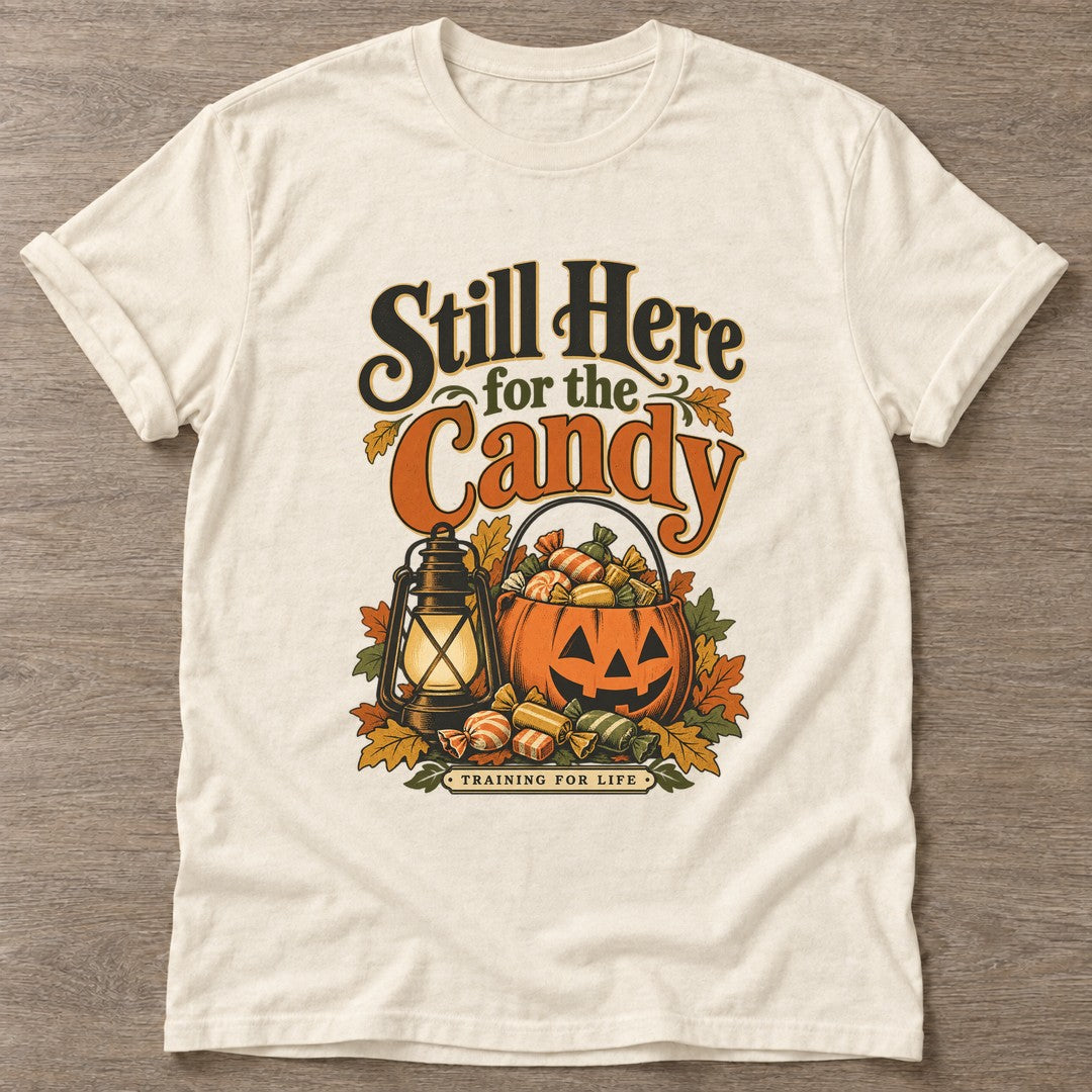 Natural Candy Training T-shirt — funny gym slogan, for women who train and laugh about it