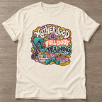 Natural Mom Gains T-shirt — weightlifting design, for women who lift