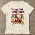 Natural Vintage Spirit T-shirt — longevity training design, for women over 40