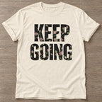 Natural Growth Mode T-shirt — growth mindset design, for women building a habit