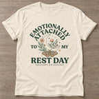 Natural Moth Moon Mood T-shirt — rest and recovery design, for women who train