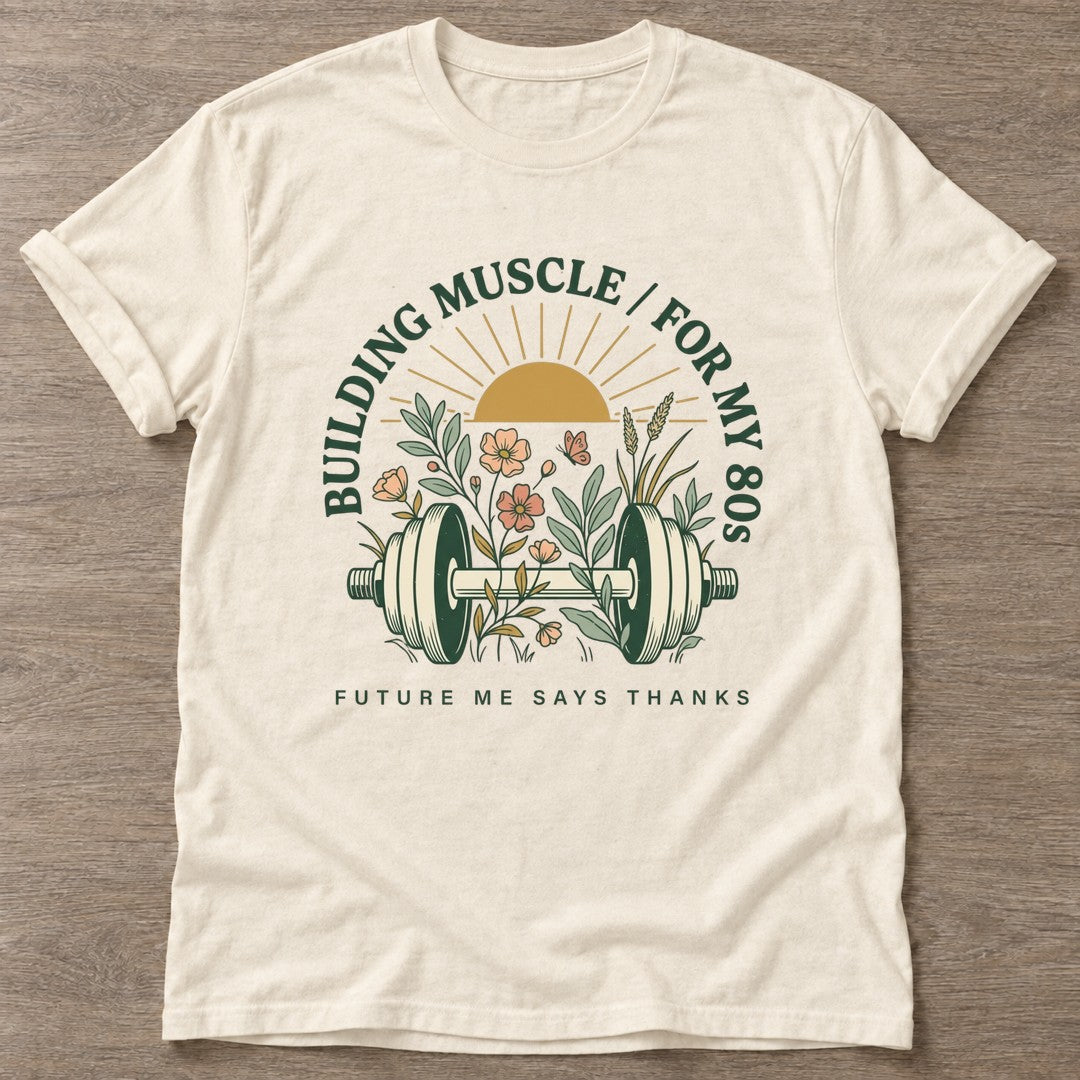 Natural Gratitude Gains T-shirt — growth mindset design, for women building a habit