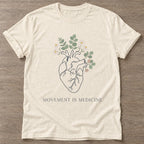 Natural Bloom Within T-shirt — floral strength design, for women who train