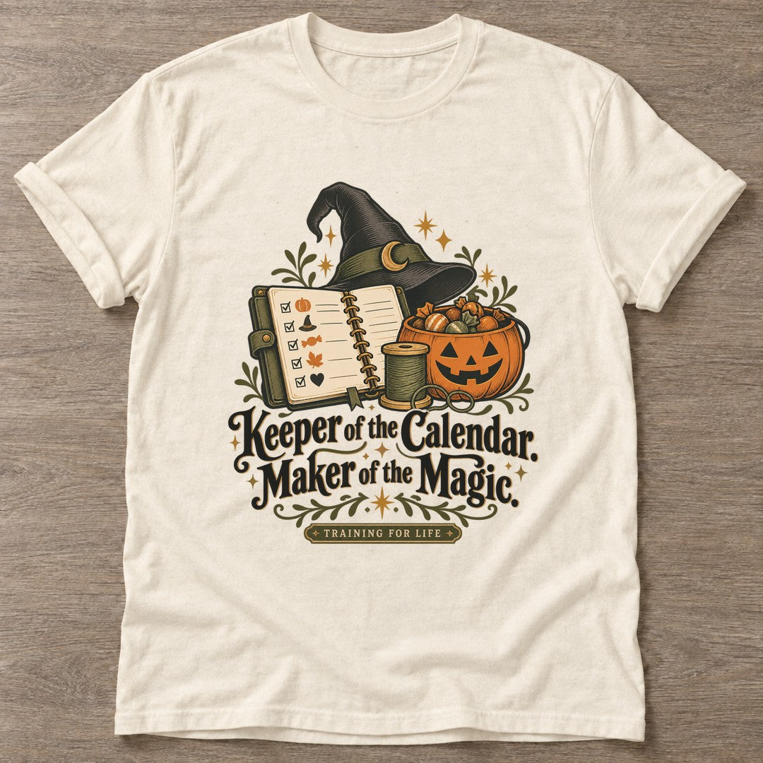 Natural Witch's Appointment Book T-shirt — everyday workout design, for women who move