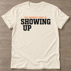 Natural Hardest Part T-shirt — motivational slogan design, for women who train