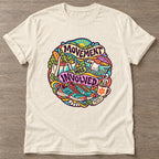 Natural Movement Was Involved T-shirt — funny gym slogan, for women who train and laugh about it