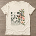 Natural Growth Blooms T-shirt — growth mindset design, for women building a habit