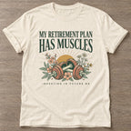 Natural Muscles Over Millions T-shirt — weightlifting design, for women who lift