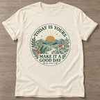 Natural Sunrise Intention T-shirt — motivational slogan design, for women who train