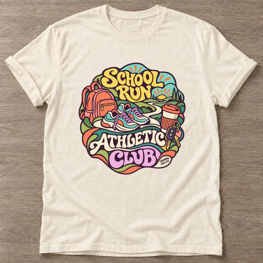 Natural Athletic Club T-shirt — gym club design, for women who train together