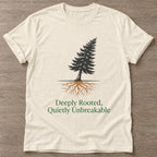 Natural Quietly Unbreakable T-shirt — rest and recovery design, for women who train