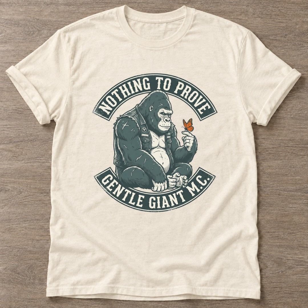 Natural Nothing To Prove T-shirt — body positive design, for every body in the gym