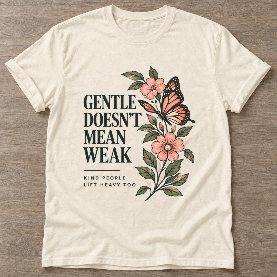 Natural Strong And Gentle T-shirt — rest and recovery design, for women who train