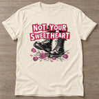 Natural Roses And Boots T-shirt — floral strength design, for women who train