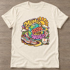 Natural Run The World T-shirt — running design, for women who run