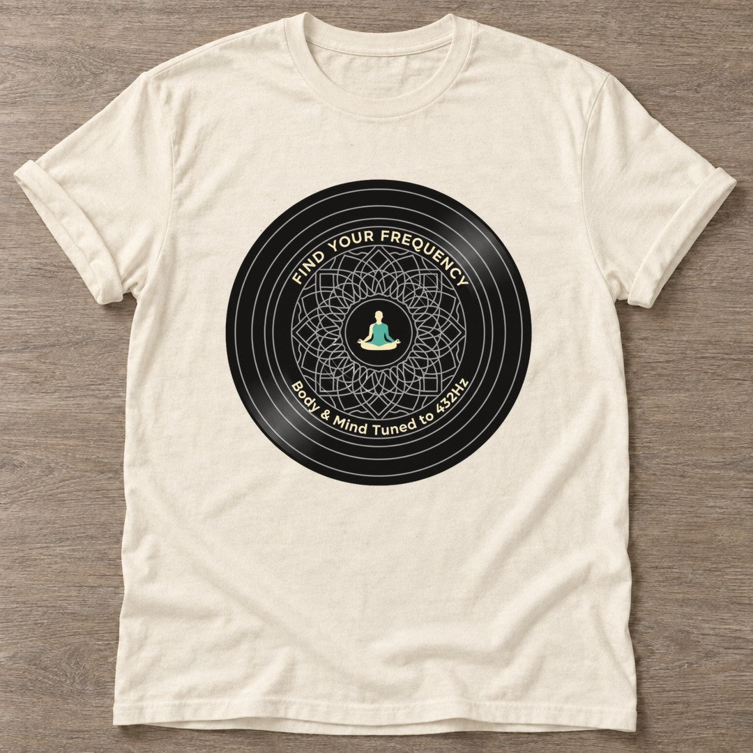 Natural Tuned To 432Hz T-shirt — rest and recovery design, for women who train