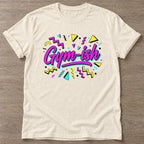 Natural Sweat Chaos T-shirt — funny gym slogan, for women who train and laugh about it