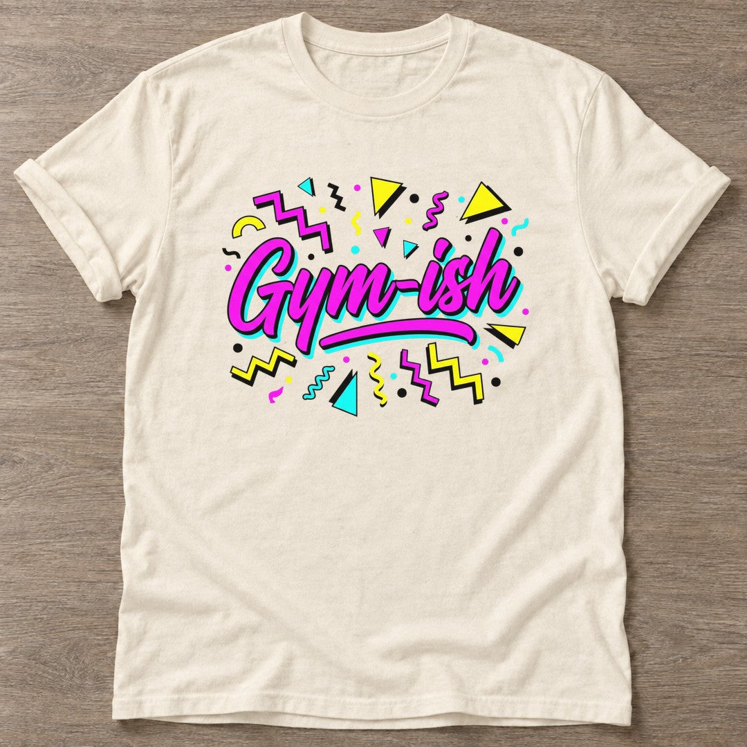 Natural Sweat Chaos T-shirt — funny gym slogan, for women who train and laugh about it