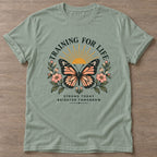 Sage Strong Today T-shirt — motivational slogan design, for women who train