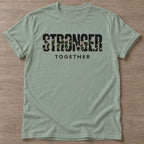 Sage Blooming Strength T-shirt — floral strength design, for women who train