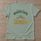 Sage Lifting Leaves T-shirt — floral strength design, for women who train