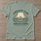 Sage Botanical Aging T-shirt — longevity training design, for women over 40