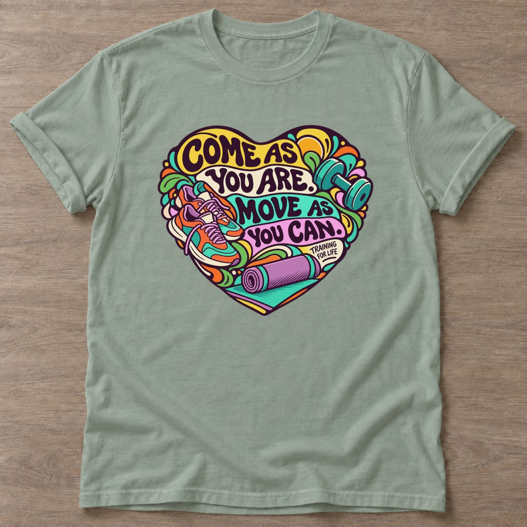 Sage Athletic Authenticity T-shirt — body positive design, for every body in the gym