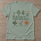 Sage Own Pace T-shirt — motivational slogan design, for women who train