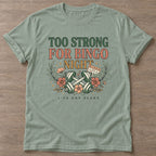 Sage Bingo Gym Life T-shirt — funny gym slogan, for women who train and laugh about it