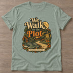 Sage Plot Training T-shirt — funny gym slogan, for women who train and laugh about it