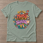 Sage Household Hustle T-shirt — funny gym slogan, for women who train and laugh about it