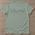 Sage Roots Rise T-shirt — growth mindset design, for women building a habit