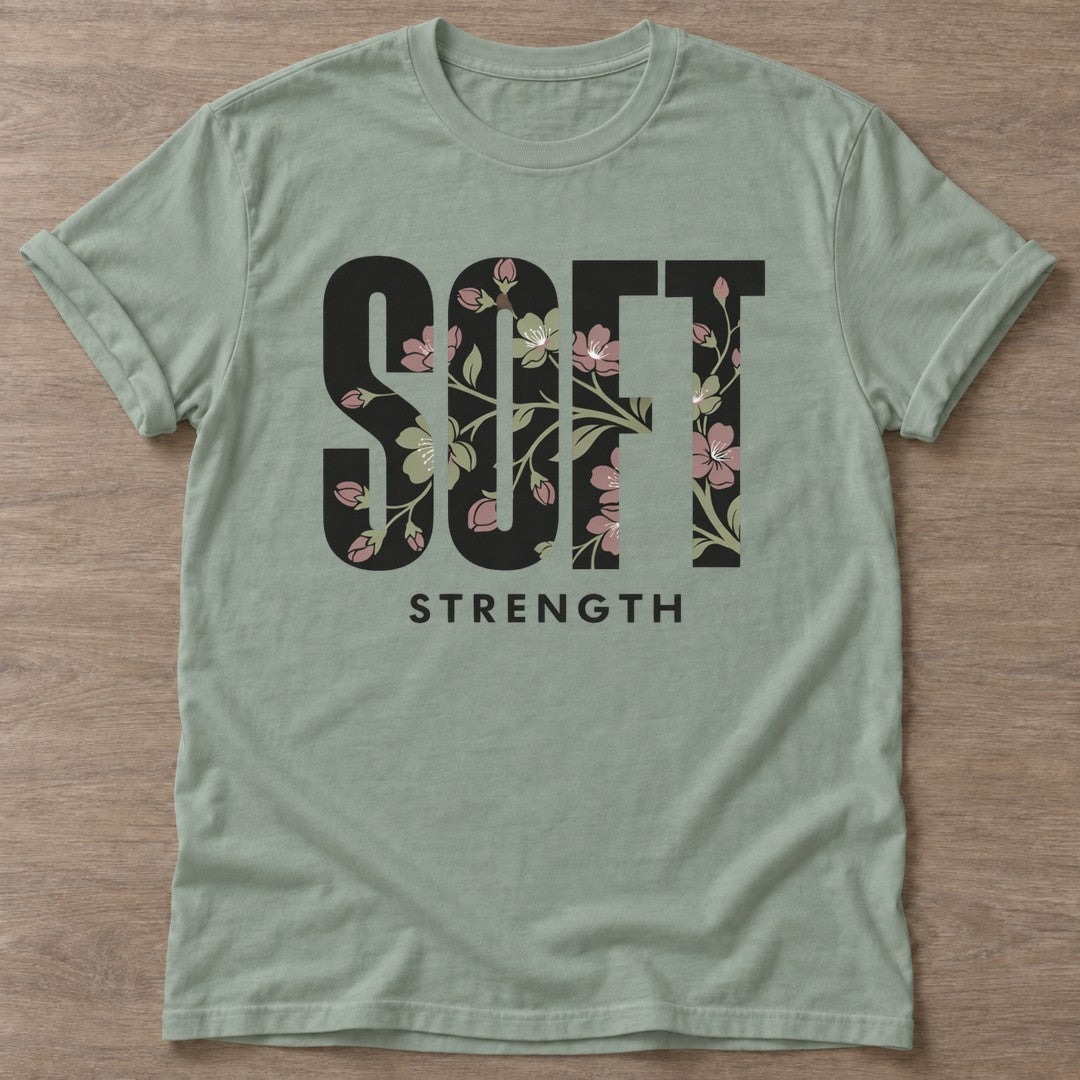 Sage Delicate Resolve T-shirt — rest and recovery design, for women who train