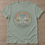 Sage Get Stronger T-shirt — weightlifting design, for women who lift
